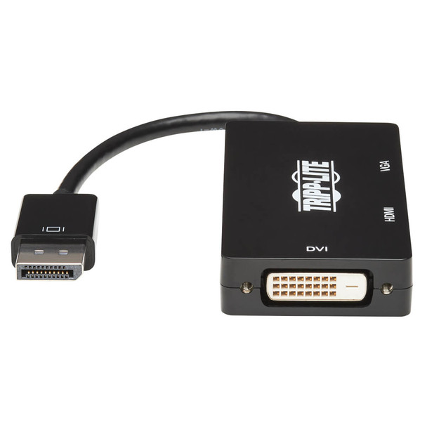 Tripp Lite P136-06N-HDV4K6 DisplayPort to VGA/DVI/HDMI All-in-One Converter Adapter - 4K 60 Hz HDMI, DP 1.2 P136-06N-HDV4K6 037332202741