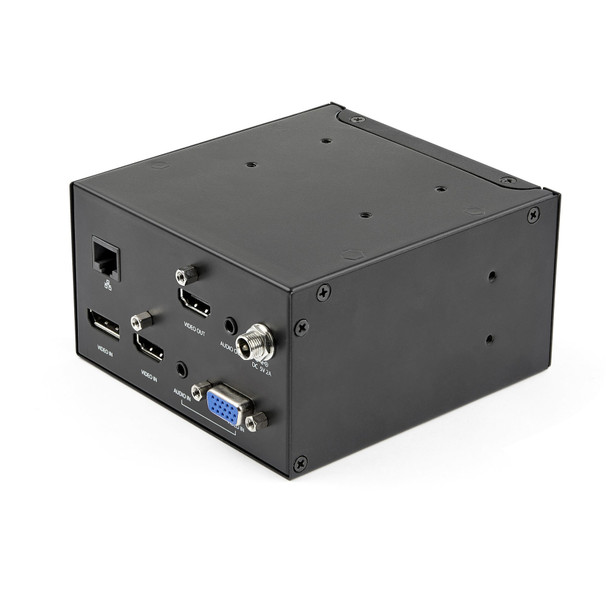 StarTech.com Conference Table Box for AV Connectivity & Power/Charging - 4K HDMI output with HDMI, DP, & VGA Inputs, GbE, Audio - Charging Station w/ 2x USB-A & 2x 120V UL AC Outlets KITBXAVHDPNA 065030891189