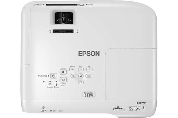 Epson PowerLite 982W data projector 4200 ANSI lumens 3LCD WXGA (1280x800) White V11H987020 010343954175