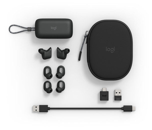 Logitech Zone True Wireless Headset In-ear Office/Call center Bluetooth Graphite 985-001081 097855166586