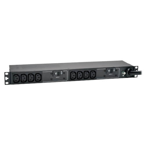 Tripp Lite 5/5.8kW Single-Phase 208/240V Basic PDU, 10 C13 Outlets, NEMA L6-30P Input, 12 ft. Cord, 1U Rack-Mount PDUH30HV 037332183217
