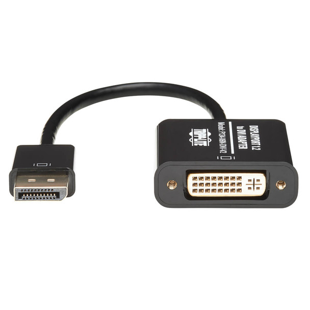 Tripp Lite P134-06N-DVI-V2 DisplayPort to DVI Active Adapter Video Converter, DP ver 1.2, (M/F), 6-in. (15.24 cm) P134-06N-DVI-V2 037332192035