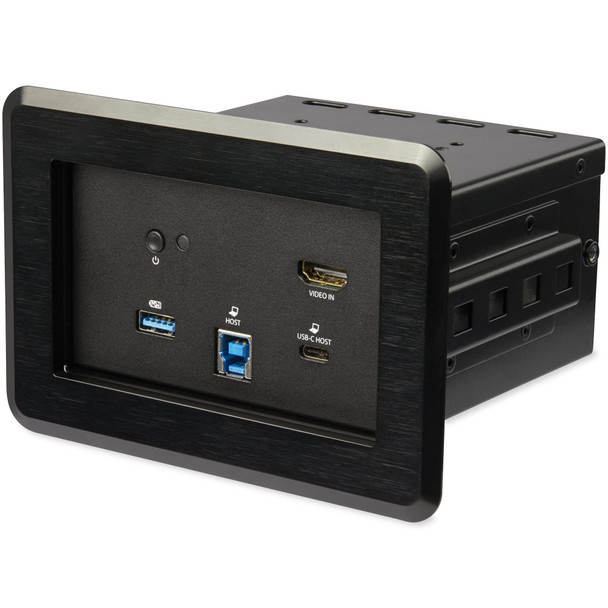 StarTech.com Conference Room Docking Station - Universal Laptop Dock - 4K HDMI, 60W Power Delivery, USB Hub, GbE, Audio - In-Table Connectivity Box For Huddle/Boardroom Collaboration Space KITBZDOCK 065030891219