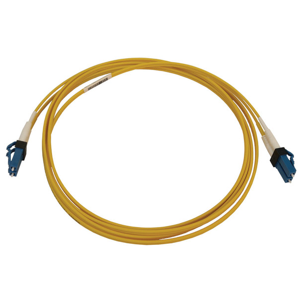 Tripp Lite N370X-02M 400G Duplex Singlemode 9/125 OS2 Switchable Fiber Optic Cable (LC/UPC M/M), LSZH, Yellow, 2 m (6.6 ft.) N370X-02M 037332271785