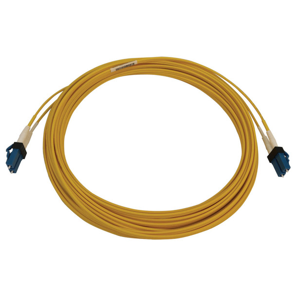 Tripp Lite N370X-08M 400G Duplex Singlemode 9/125 OS2 Switchable Fiber Optic Cable (LC/UPC M/M), LSZH, Yellow, 8 m (26.3 ft.) N370X-08M 037332271846