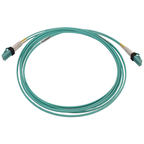 Tripp Lite N820X-03M-OM4 400G Multimode 50/125 OM4 Switchable Fiber Optic Cable (Duplex LC-PC M/M), LSZH, Aqua, 3 m (9.8 ft.) N820X-03M-OM4 037332272812
