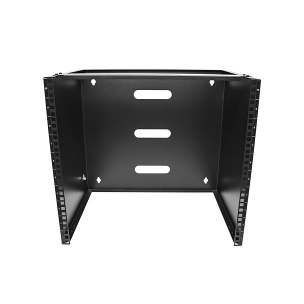 StarTech.com 10U Wall Mount Network Rack - 14 inch Deep (Low Profile) - 19" Patch Panel Bracket for Shallow Server, IT Equipment, Network Switches - 77lbs/35kg Weight Cap., Black RACK-10U-14-BRACKET 065030893893