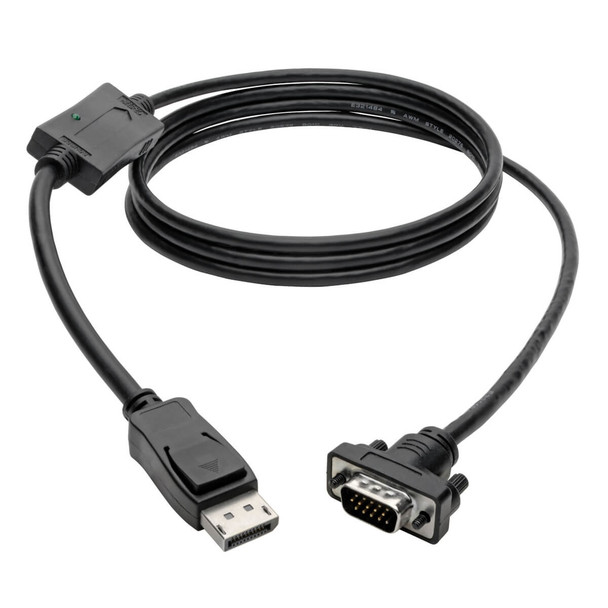 Tripp Lite P581-006-VGA DisplayPort to VGA Active Adapter Cable (DP with Latches to HD15 M/M), 6 ft. (1.8 m) P581-006-VGA 037332182500