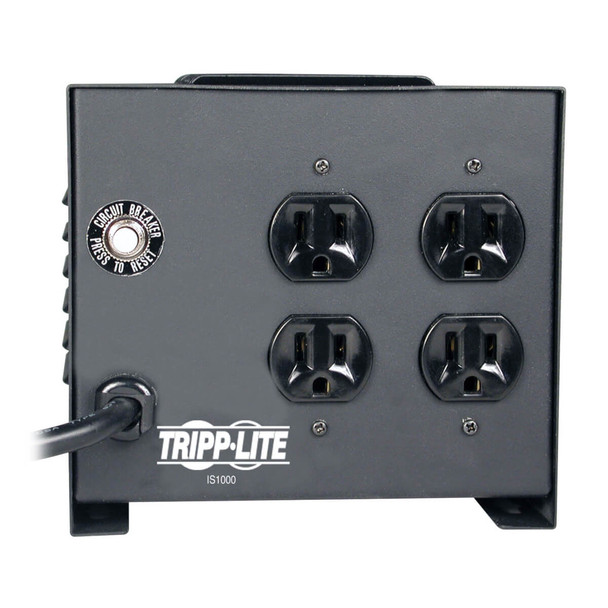 Tripp Lite Isolator Series 120V 1000W Isolation Transformer-Based Power Conditioner, 4 Outlets IS-1000 037332070067