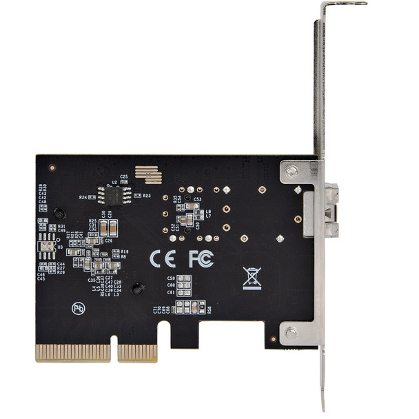 StarTech.com 10G PCIe SFP+ Card - Single SFP+ Port Network Adapter - Open SFP+ for MSA-Compliant Modules/Direct-Attach Cables - 10 Gigabit Fiber PCIe NIC - PCI Express SFP+ Network Card PEX10GSFP 065030891295