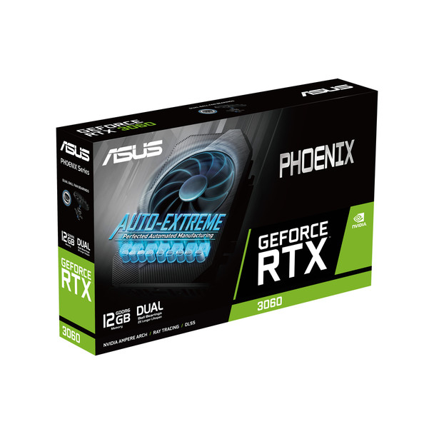 ASUS Phoenix PH-RTX3060-12G-V2 NVIDIA GeForce RTX 3060 12 GB GDDR6 PH-RTX3060-12G-V2 195553310093