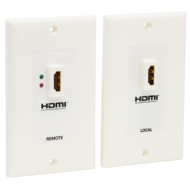 Tripp Lite P167-000 HDMI over Dual Cat5/Cat6 Extender Wall Plate Kit with Transmitter and Receiver, TAA P167-000 037332143730