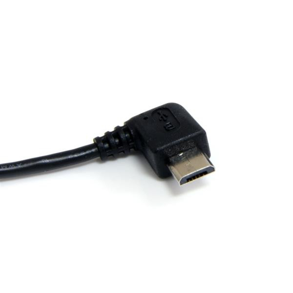 StarTech.com 1 ft Micro USB Cable - A to Right Angle Micro B UUSBHAUB1RA 065030840996