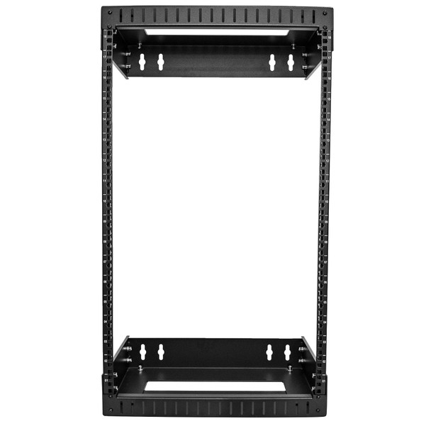 StarTech.com 18U 19" Wall Mount Network Rack - Adjustable Depth 12-20" 2 Post Open Frame Server Room Rack for AV/Data/ IT Communication/Computer Equipment/Switch w/Cage Nuts & Screws RACK-18U-20-WALL-OA 065030893701