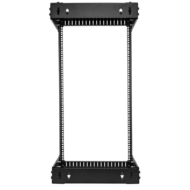 StarTech.com 21U 19" Wall Mount Network Rack - Adjustable Depth 12-20" 2 Post Open Frame Server Room Rack for AV/Data/ IT Communication/Computer Equipment/Switch w/Cage Nuts & Screws RACK-21U-20-WALL-OA 065030893916