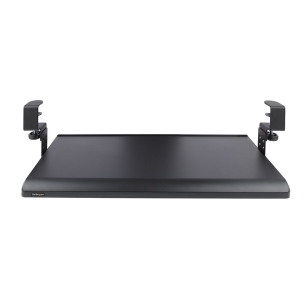 StarTech.com Under-Desk Keyboard Tray, Clamp-on Ergonomic Keyboard Holder, Up to 12kg (26.5lb), Sliding Keyboard and Mouse Drawer with C-Clamps, Height Adjustable Keyboard Tray (3.9/4.7/5.5 in) KEYBOARD-TRAY-CLAMP1 065030895408