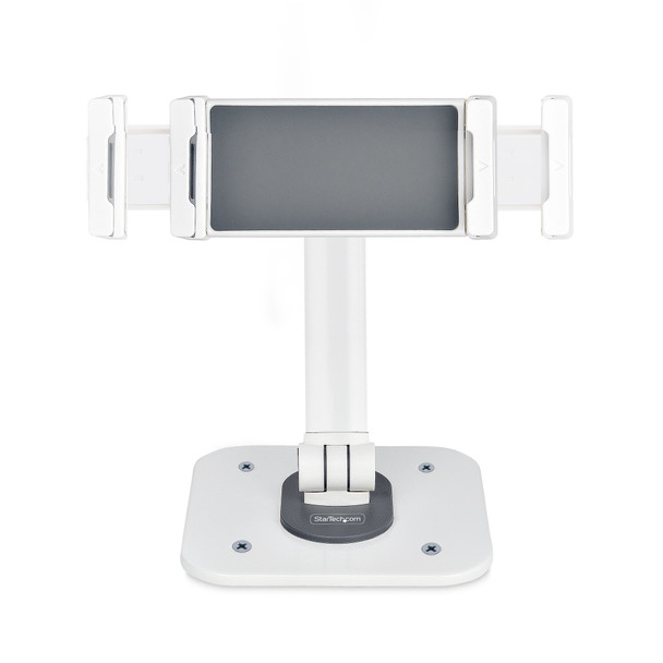StarTech.com Adjustable Tablet Stand for Desk - Wall Mountable - Capacity 2.2lb (1kg) - Ergonomic Articulating Universal Tablet Stand - Tablet Holder for Desk Pivot/Swivel/Rotate ADJ-TABLET-STAND-W 065030895811