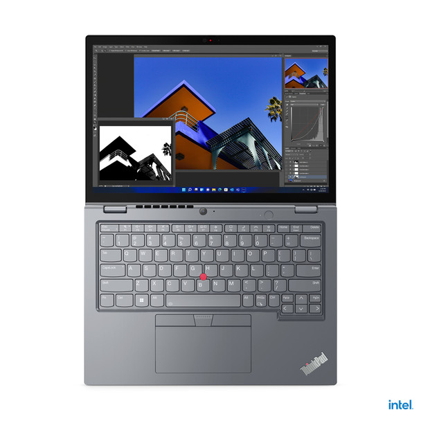 Lenovo ThinkPad L13 Yoga i5-1235U Hybrid (2-in-1) 33.8 cm (13.3") Touchscreen WUXGA Intel Core i5 8 GB DDR4-SDRAM 256 GB SSD Wi-Fi 6 (802.11ax) Windows 11 Pro Grey 21B50037US 196800545404