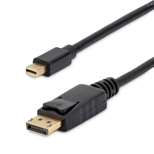 StarTech.com 6ft Mini DisplayPort to DisplayPort 1.2 Cable - 10 Pack - 4Kx2K UHD Mini DisplayPort to DisplayPort Adapter - Mini DP to DP Cable for Monitor - mDP to DP Converter Cord MDP2DPMM610PK 065030894173