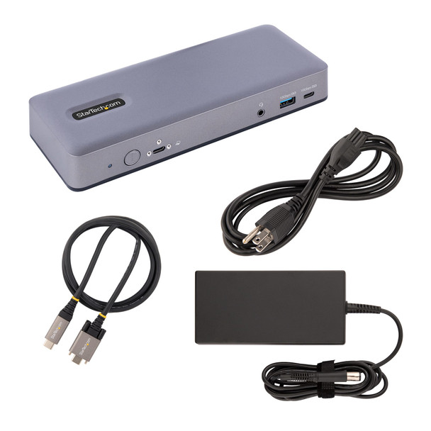 StarTech.com USB-C Docking Station - Multi Monitor HDMI/DP/DP Alt-mode USB-C Dock - 3x 4K30 / 2x 4K60 - 7-Port USB Hub - 60W Power Delivery - GbE - 3.5mm Audio - Works With Chromebook certified DK31C3MNCR 065030891967