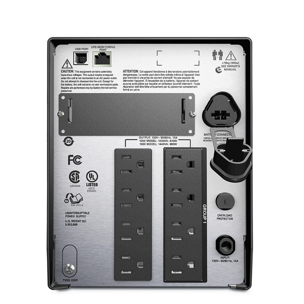 APC SMT1500X93 uninterruptible power supply (UPS) Line-Interactive 1.44 kVA 1000 W 8 AC outlet(s) SMT1500X93 731304433644