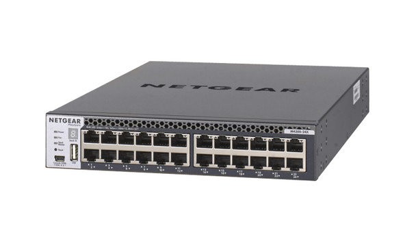 NETGEAR M4300-24X Managed L3 10G Ethernet (100/1000/10000) 1U Black XSM4324CS-100NES 606449114577