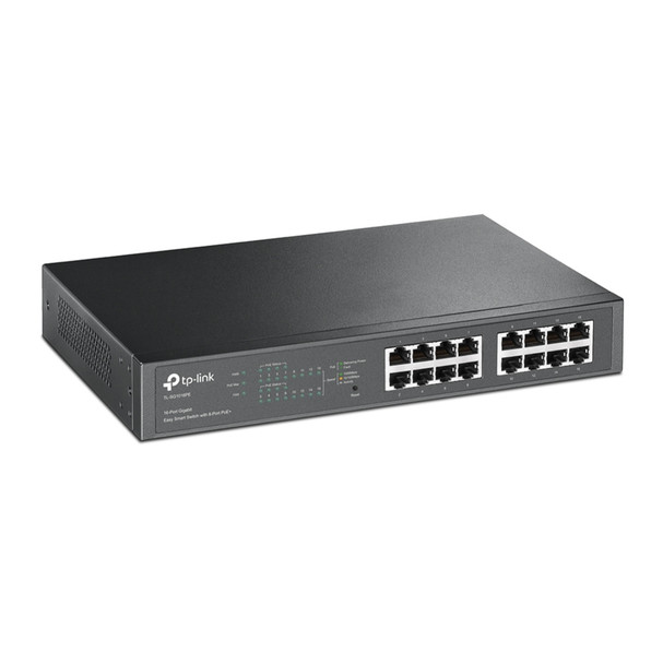 TP-Link 16-Port Gigabit Easy Smart Switch with 8-Port PoE+ 845973098865 TL-SG1016PE