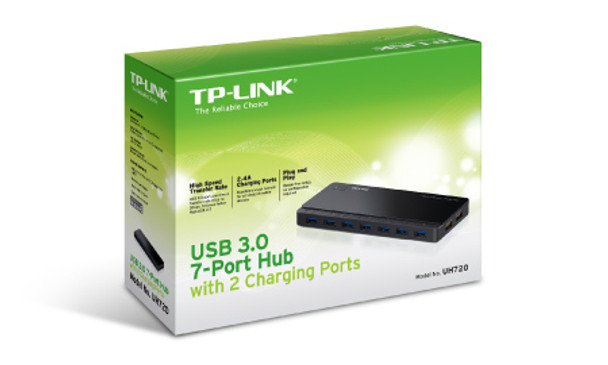 TP-Link UH720 USB 3.2 Gen 1 (3.1 Gen 1) Micro-B 5000 Mbit/s Black 845973010041 UH720