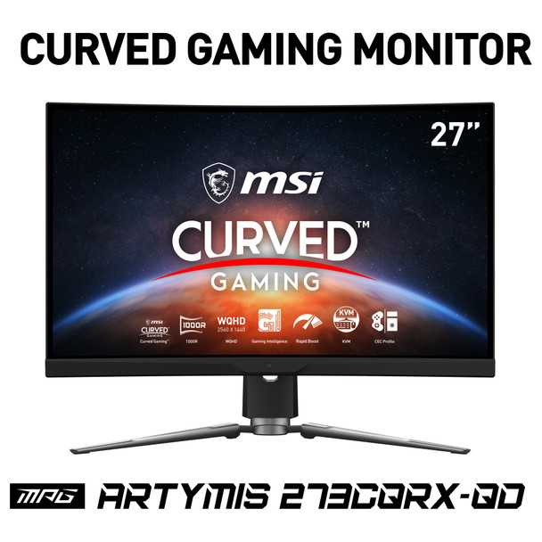 MSI MN MPG ARTYMIS 273CQRX QD 27 WQHD 2560x1440 240Hz 1ms MPG273CQRXQD 824142242704