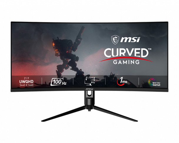 MSI Monitor OPTIXMAG342CQPV Optix MAG342CQPV 34 UWQHD VA 3440x1440 1ms 4000:1 DP/2xHDMI Retail OPTIXMAG342CQPV 824142283981