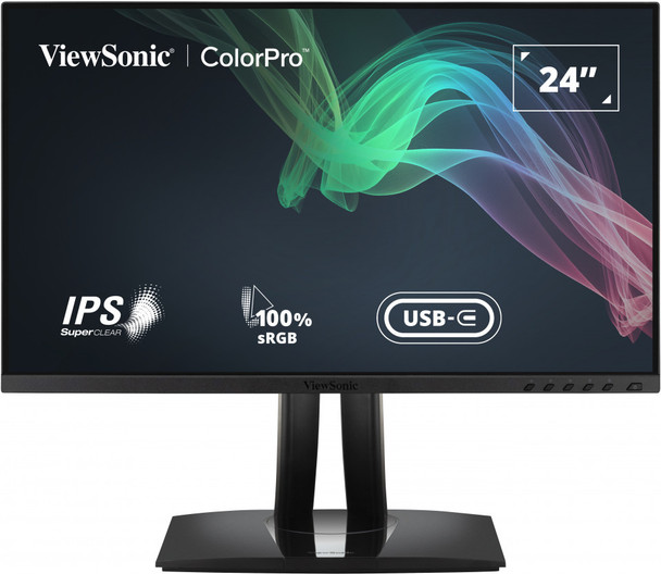 ViewSonic Monitor VP2456 24 ColorPro IPS 1920x1080 with 60W USB-C sRGB Retail VP2456 766907018981