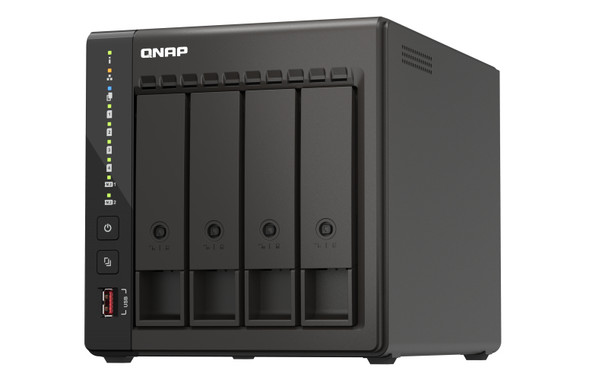 QNAP Network Attached Storage TS-453E-8G-US 4-Bay desktop NAS Celeron J6412 8GB RAM Retail TS-453E-8G-US 885022024513