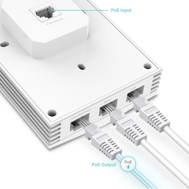 TP-Link Network EAP655-Wall AX3000 Wall Plate Wi-Fi 6 Access Point Retail EAP655-WALL 840030703577