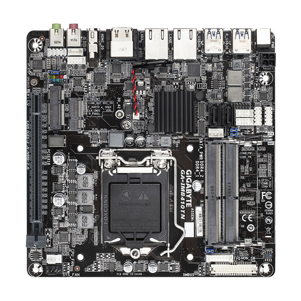 Gigabyte MB GA-IMB410TN H410 LGA1200 Max.32GB DDR4 Thin Mini-ITX Brown Box GA-IMB410TN