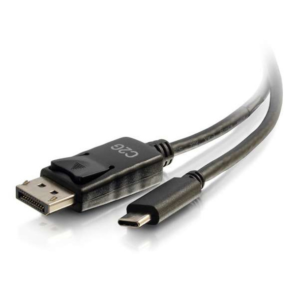 C2G 0.3m USB-C to DisplayPort Adapter Cable 4K 30Hz - Black 757120301431