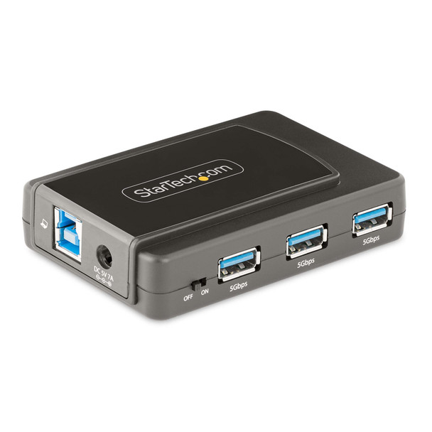 StarTech.com 7-Port USB Hub with On/Off Switch - USB 3.0 5Gbps - USB-A to 7x USB-A - Compact Self Powered USB-A Hub w/ 35W Power Supply - Desktop/Laptop USB Hub - USB Expansion Hub 065030894722