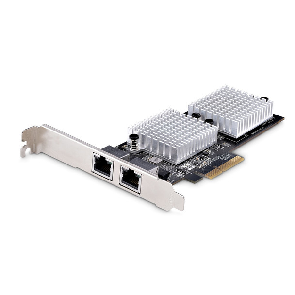 StarTech.com 2-Port 10GbE PCIe Network Adapter Card, Network Card for PCs/Servers, Six-Speed PCIe Ethernet Card with Jumbo Frame Support, NIC/LAN Interface Card, 10GBASE-T and NBASE-T 065030897693