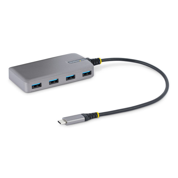 StarTech.com 4-Port USB-C Hub - 5Gbps - Bus Powered - USB C to 4x USB-A Hub w/ Optional Auxiliary Power Input - Portable Desktop/Laptop USB Hub - 1ft (30cm) Cable - USB Expansion Hub 065030893251