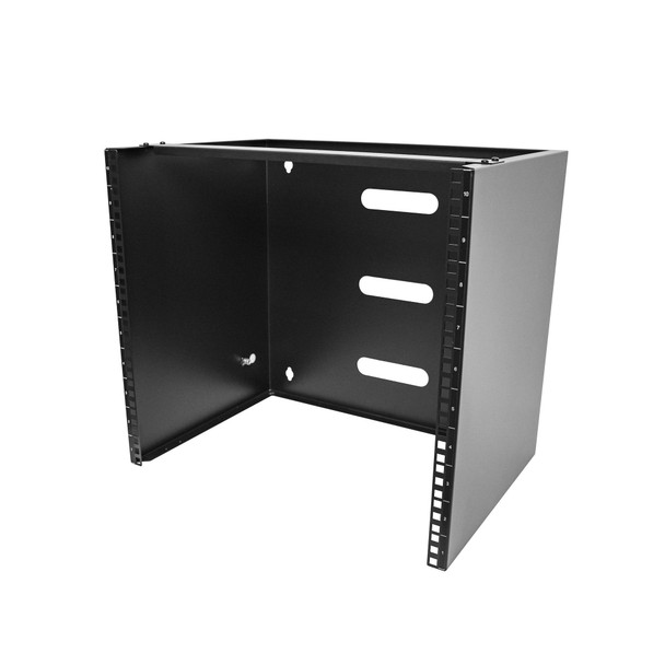 StarTech.com 10U Wall Mount Network Rack - 14 inch Deep (Low Profile) - 19" Patch Panel Bracket for Shallow Server, IT Equipment, Network Switches - 77lbs/35kg Weight Cap., Black 065030893893
