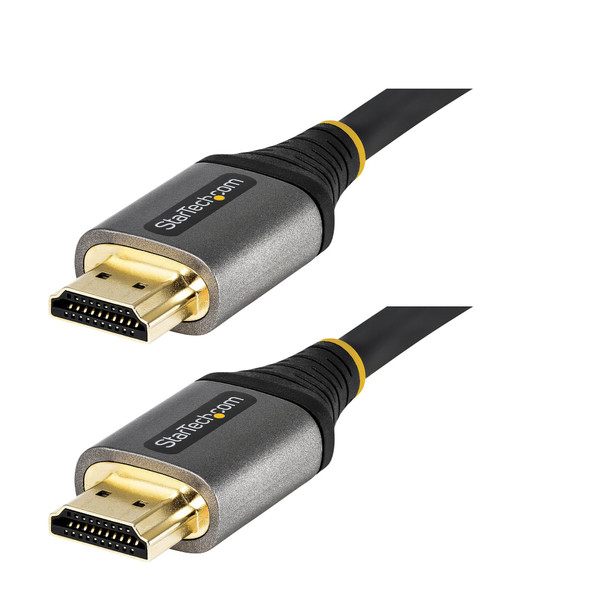 StarTech.com 16ft (5m) HDMI 2.1 Cable 8K - Certified Ultra High Speed HDMI Cable 48Gbps - 8K 60Hz/4K 120Hz HDR10+ eARC - Ultra HD 8K HDMI Cable - Monitor/TV/Display - Flexible TPE Jacket 065030892643