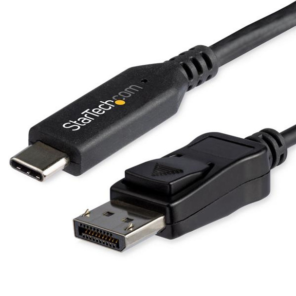 StarTech.com 6ft/1.8m USB C to DisplayPort 1.4 Cable - 4K/5K/8K USB Type-C to DP 1.4 Alt Mode Video Adapter Converter - HBR3/HDR/DSC - 8K 60Hz DP Monitor Cable for USB-C/Thunderbolt 3 065030880350