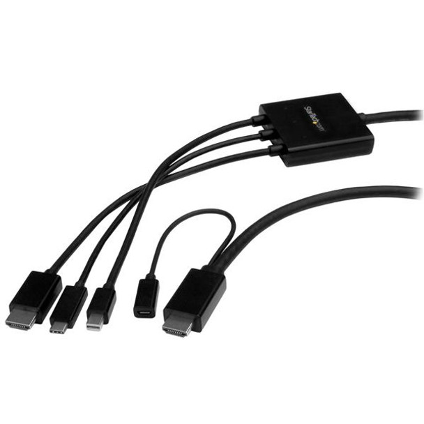 StarTech.com USB-C, HDMI or Mini DisplayPort to HDMI Converter Cable - 2 m (6 ft.) 065030865623