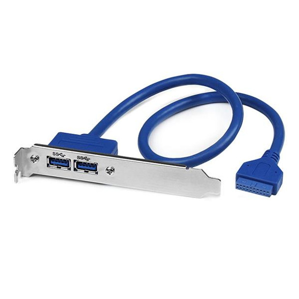 StarTech.com 2 Port USB 3.0 A Female Slot Plate Adapter 065030845281