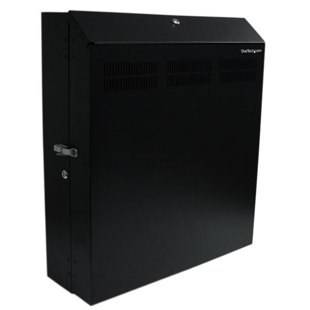 StarTech.com Wall-Mount Server Rack with Dual Fans and Lock - 4U 065030841849