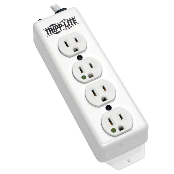 Tripp Lite NOT for Patient-Care Vicinity – UL 1363 Medical-Grade Power Strip with 4 Hospital-Grade Outlets, 15 ft. Cord 037332118479