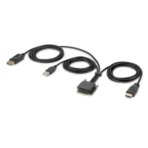 Belkin F1DN2MOD-HC-HP6 KVM cable Black 1.8 m 745883789733