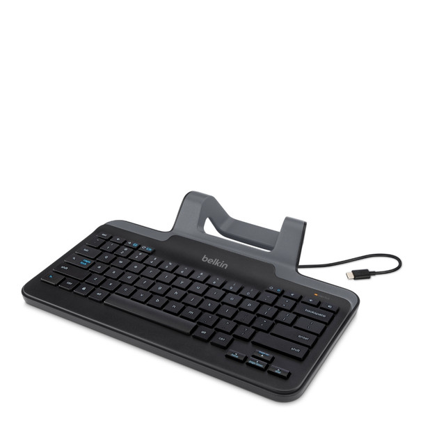 Belkin B2B191 mobile device keyboard Black USB Type-C 745883767250