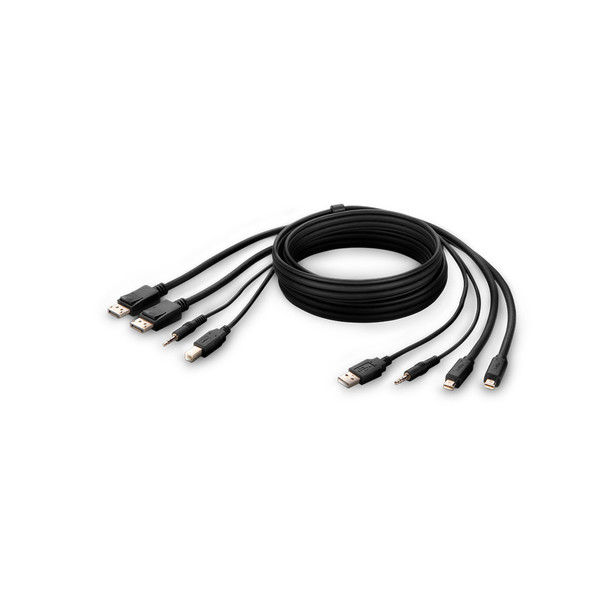 Belkin F1DN2CCBL-MP10T KVM cable Black 3 m 745883773411