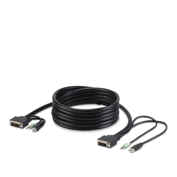 Belkin F1D9012B06T KVM cable Black 1.829 m 745883773091