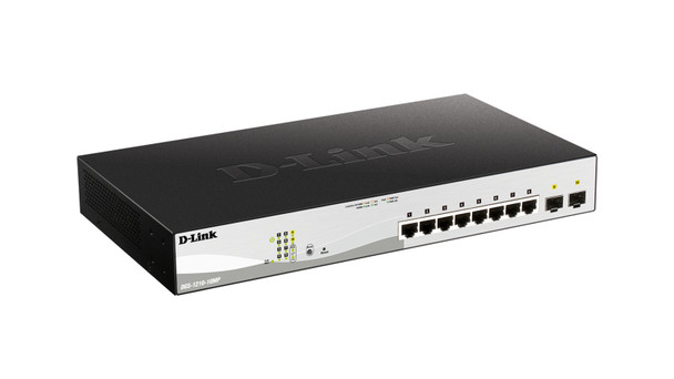 D-Link DGS-1210-10MP network switch Managed L2/L3 Gigabit Ethernet (10/100/1000) Power over Ethernet (PoE) Black 790069432507